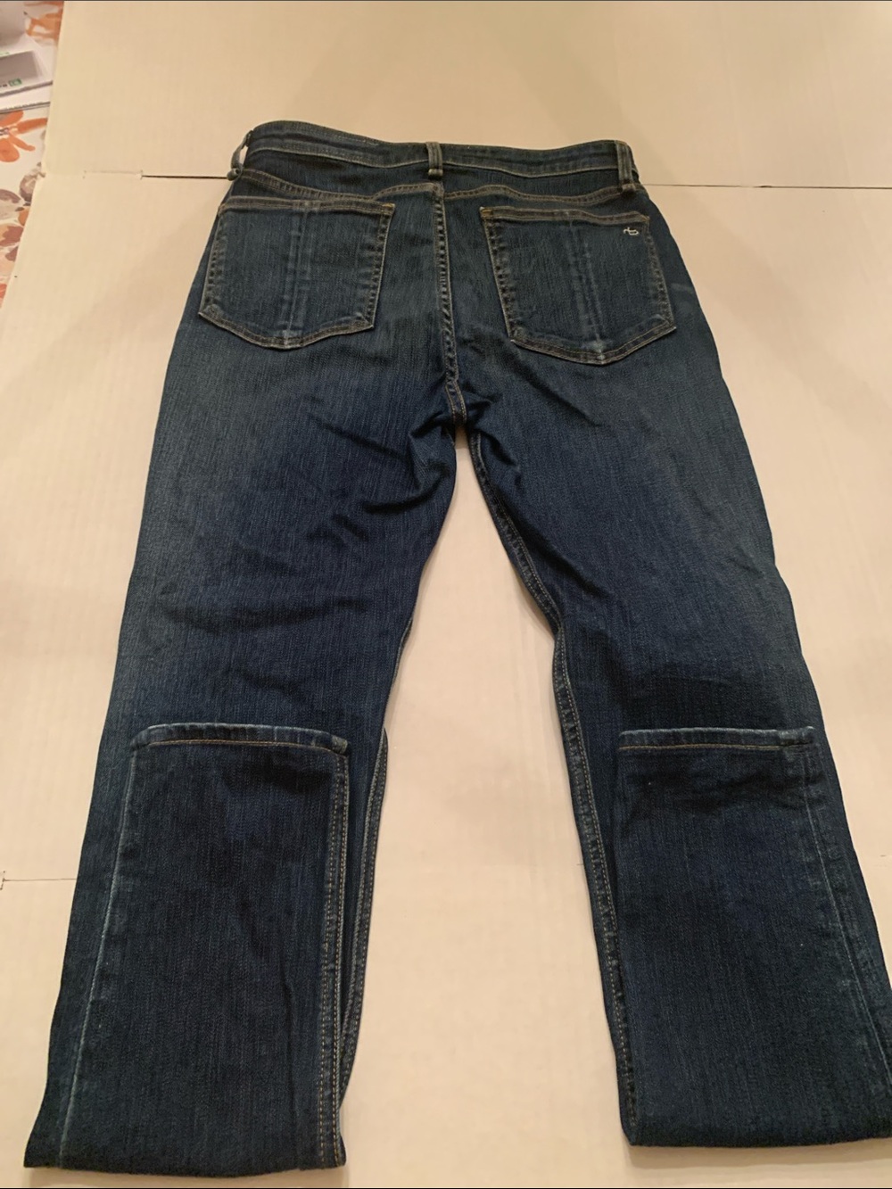 rag & bone High-Rise Skinny Jeans in Dark Indigo - Picture 10 of 10